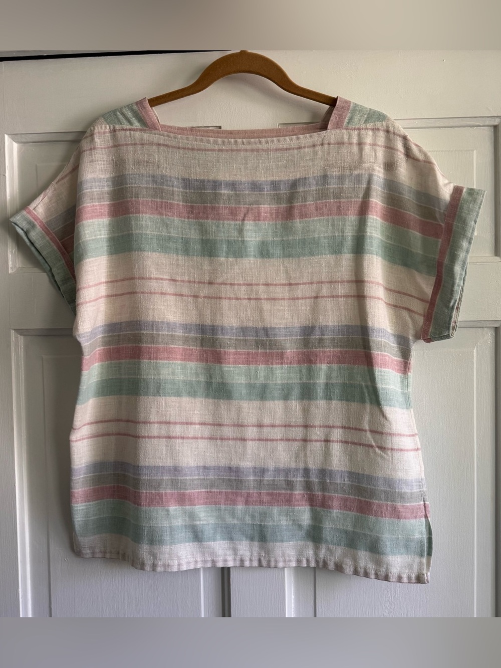 Vintage 80s E.B. by Eccobay Striped Print Top